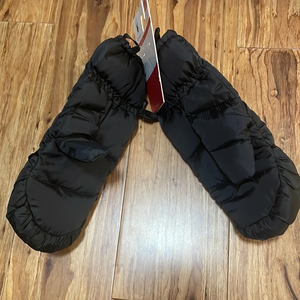 Spyder Black Puffer Mittens